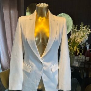 Chic White Women's Blazer